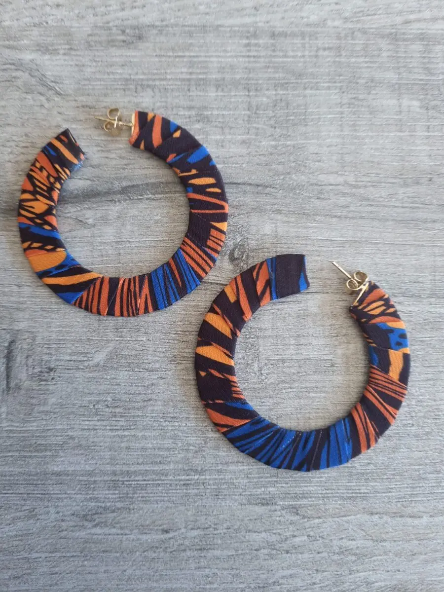 Khoza Flat Hoop Earrings
