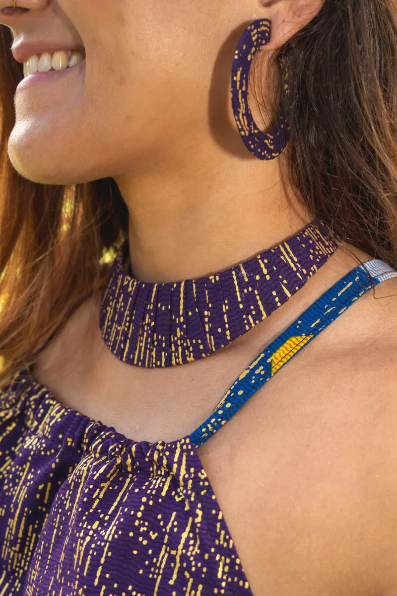 Senia Necklace in Mauve