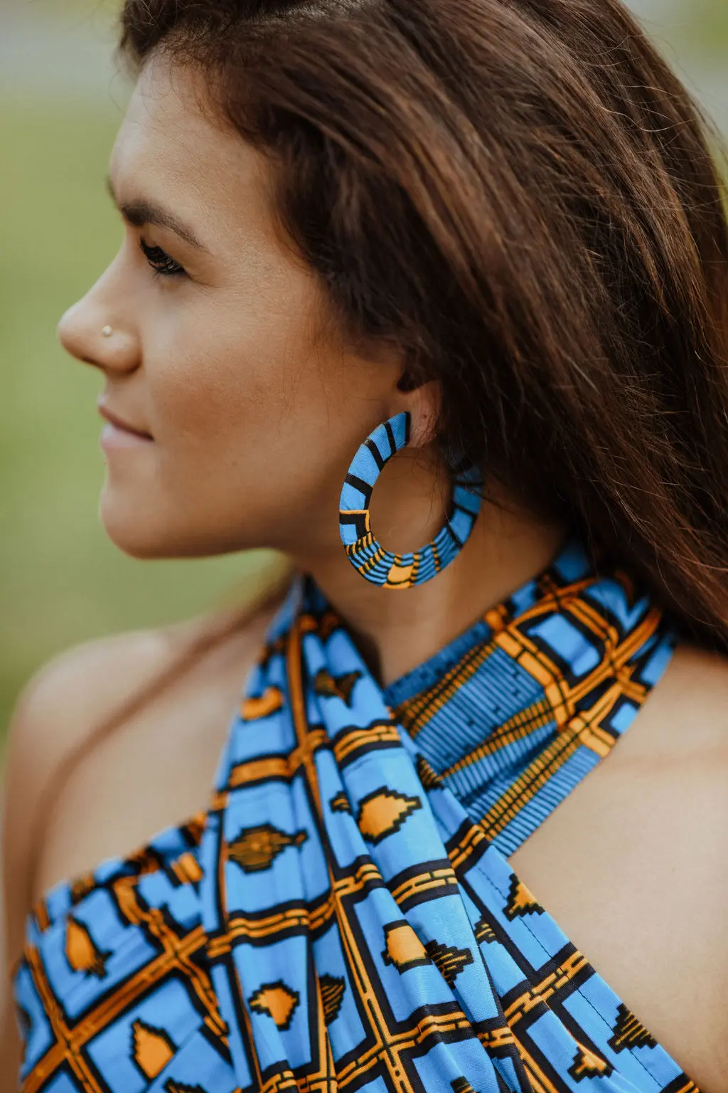 Bafia Flat Hoop Earrings