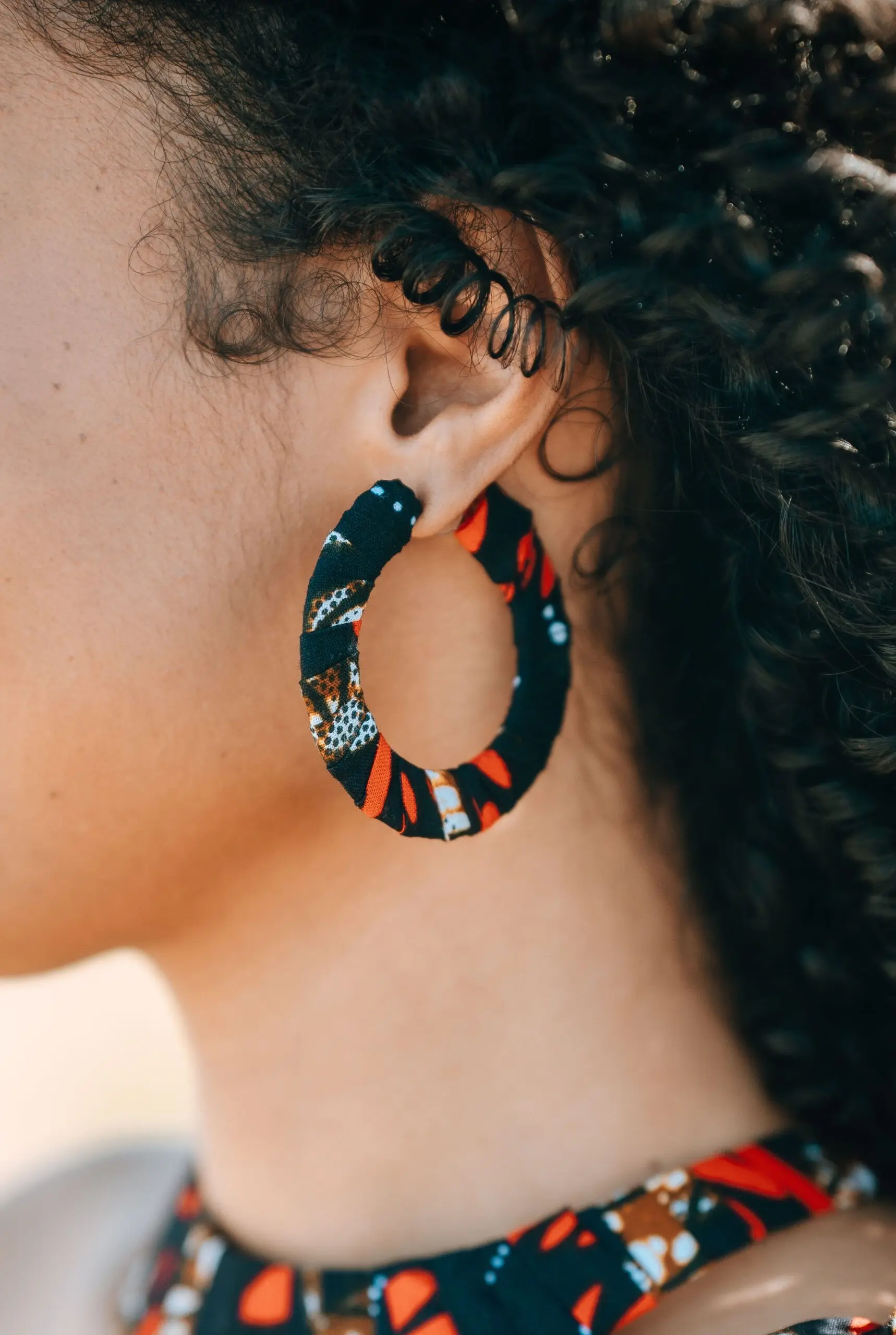 Jelani Flat Hoop Earrings