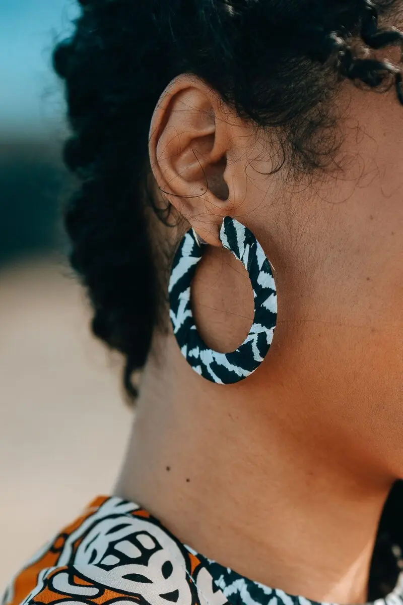 Kodjo Flat Hoop Earrings