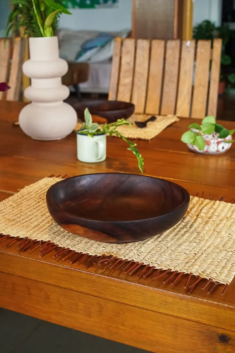 Mahogany Large Plate