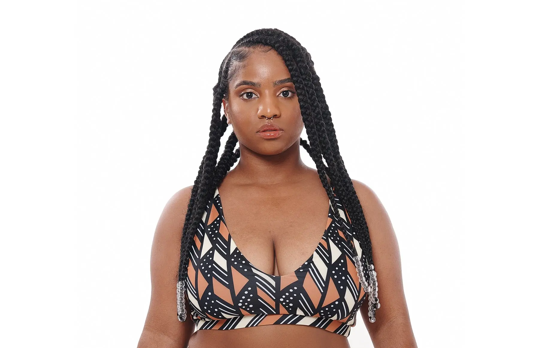 Loumi Bogolan Bikini Top