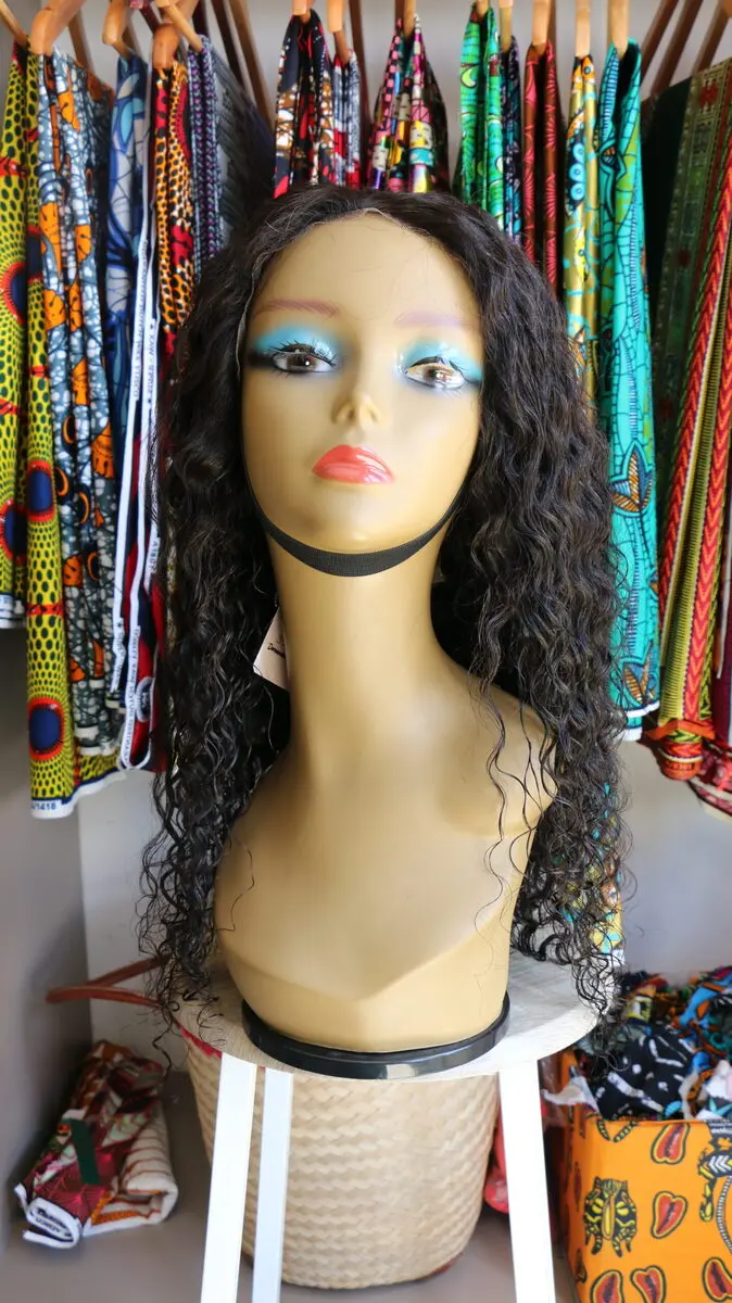 20-inch Deep Curl Lace-Front Wig