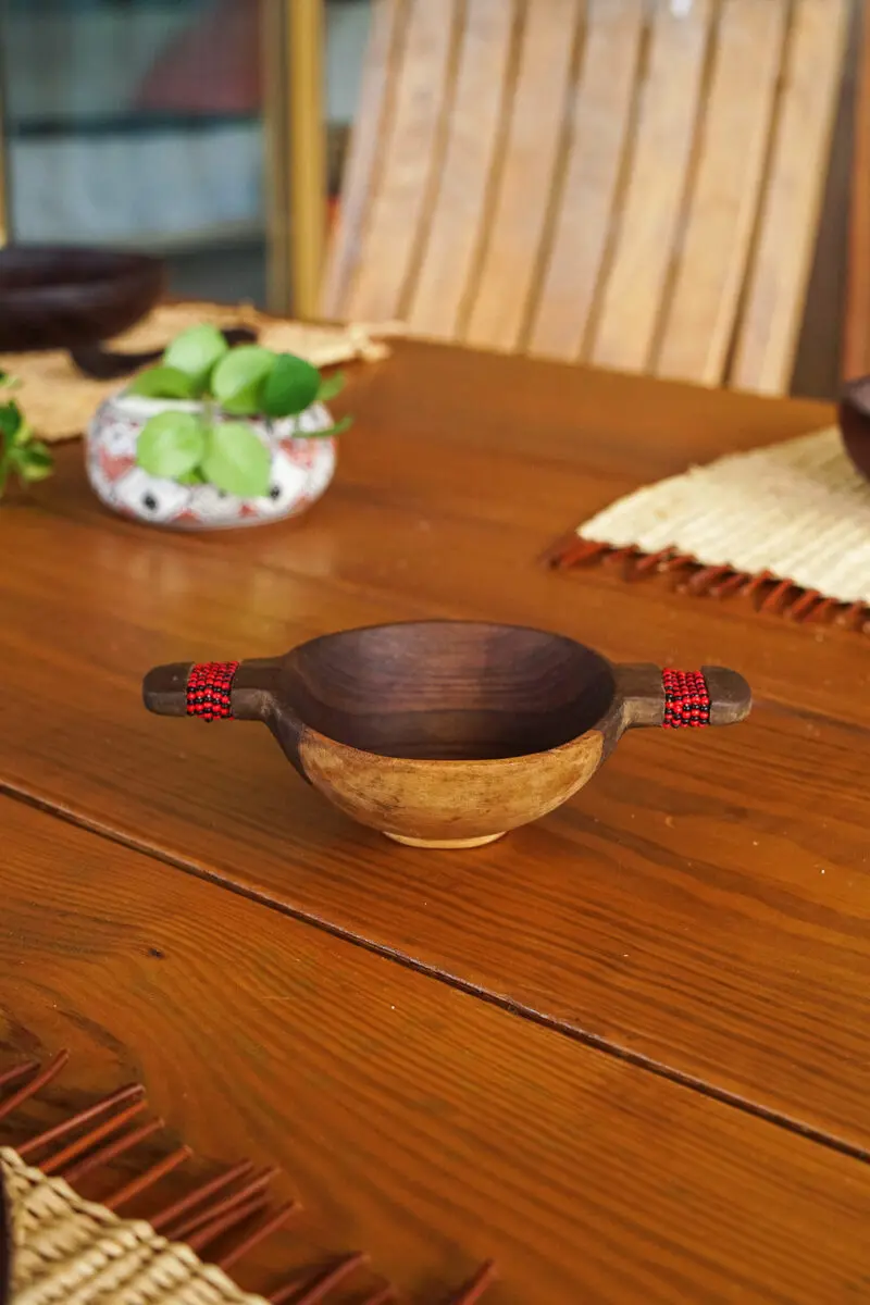 Small red Maasai bowl