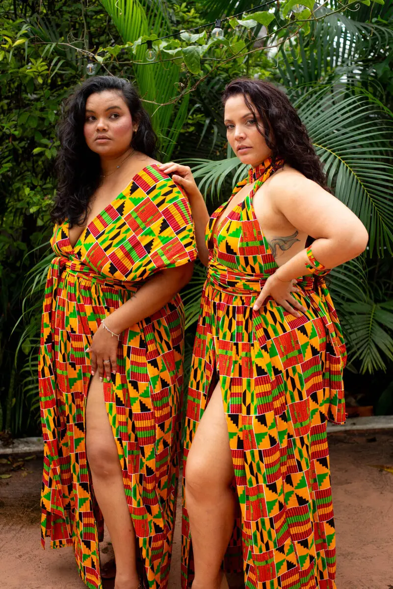 Ashanti Orange Infinity Dress
