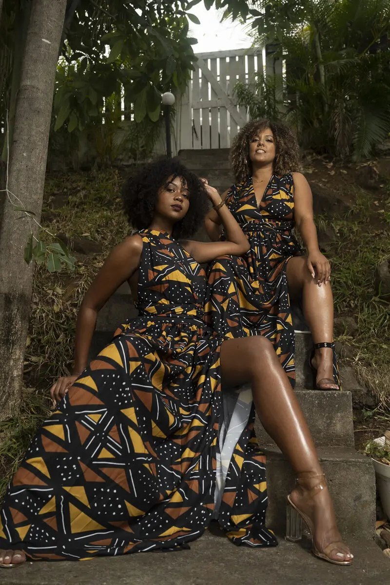 Infinity Bogolan Dress
