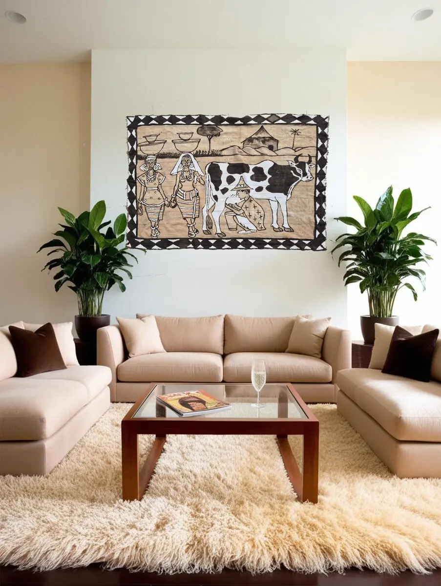 Bogolan Wall Hanging: The Nurturers