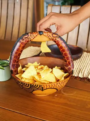 Double Giraffe Bowl