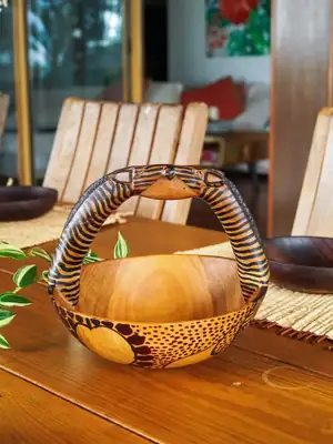 Double Zebra Bowl