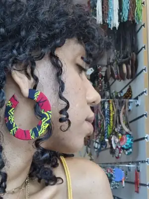 Asmara Flat Hoop Earrings
