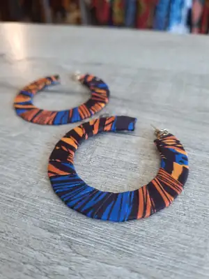 Khoza Flat Hoop Earrings 3
