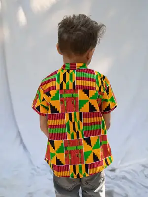 Ashanti Orange Children's Shirt 3