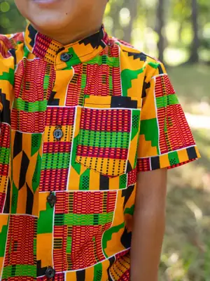 Ashanti Orange Children's Shirt 4