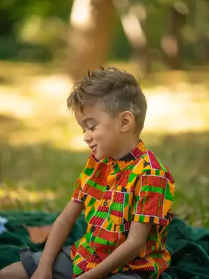 Ashanti Orange Children's Shirt 5