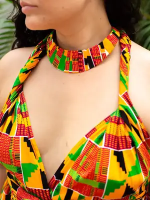 Orange Ashanti Necklace