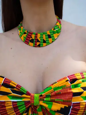 Orange Ashanti Necklace 5