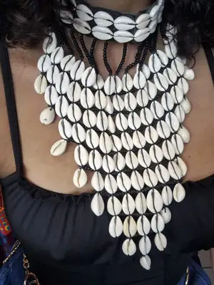 Long Cauri Shell Necklace 3