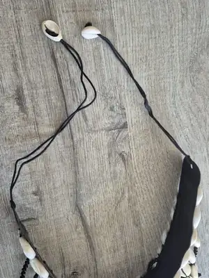 Long Cauri Shell Necklace 7