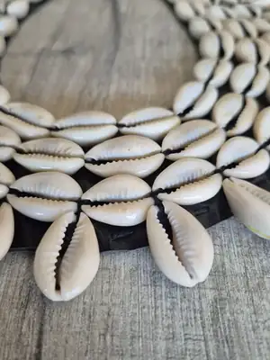 Round Cauri Bead Necklace 5