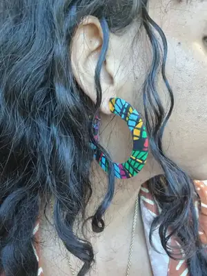 Edea Flat Hoop Earrings 3