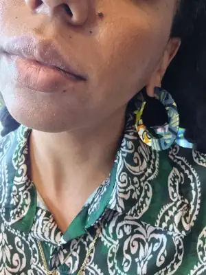 Horus Flat Hoop Earrings 3