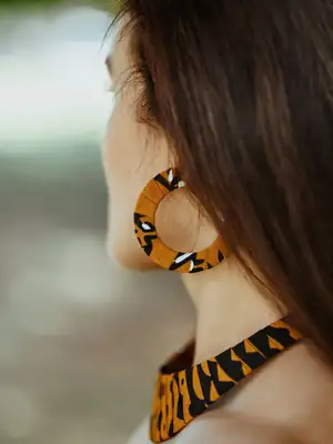 Kaélé Flat Hoop Earrings