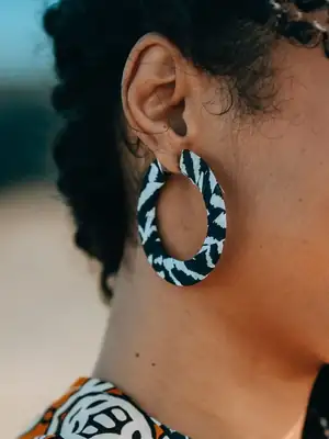 Kodjo Flat Hoop Earrings