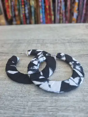 Loumé Flat Hoop Earrings