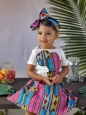 Pink "Africa" Girls' Set