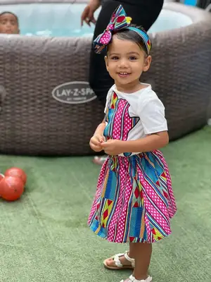Pink "Africa" Girls' Set