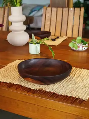 Mahogany Large Plate