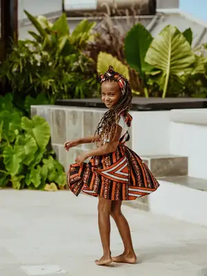 Eséka Girls' Skirt with Straps 3