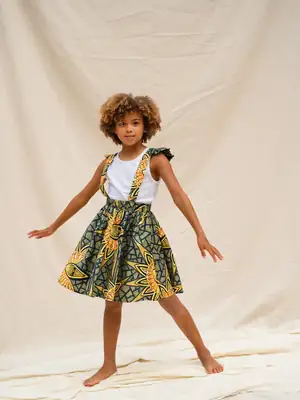 Horus Girls' Skirt with Straps 4