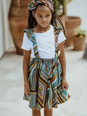 Kribi Girls' Skirt with Straps 6