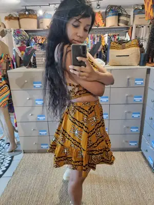 Mini jupe Wax Kaele