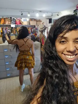 Kaele Wax Mini Skirt 3