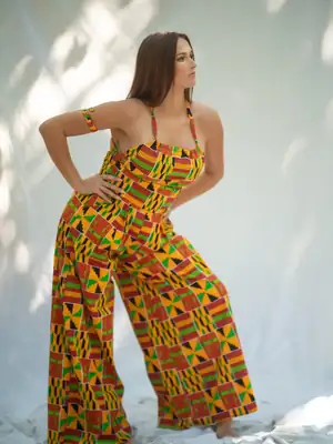 Ashanti Orange Pants 5