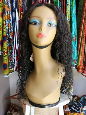 20-inch Deep Curl Lace-Front Wig