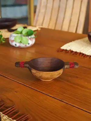 Small red Maasai bowl