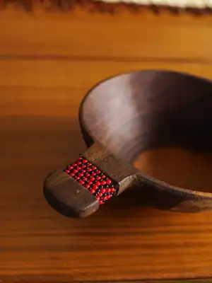 Small red Maasai bowl 5