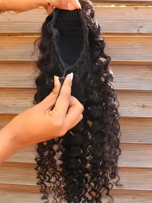 Deep Curl Ponytail 4
