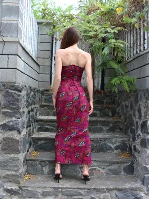Long Strapless Dress 3
