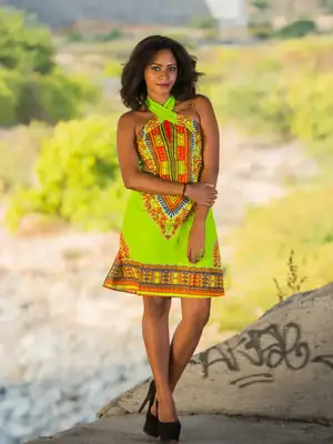 Robe Dashiki Croisée (4 coloris)