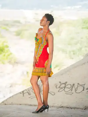 Robe Dashiki décolletée (3 coloris)