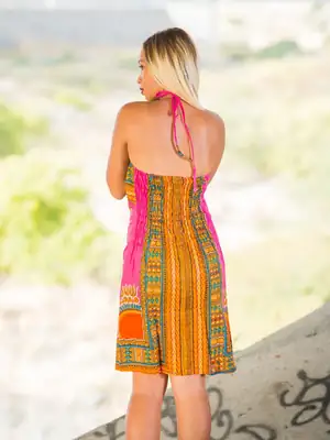 Low-cut Dashiki Dress (3 colors) 10