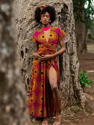 Aïda Infinity Dress in Pink