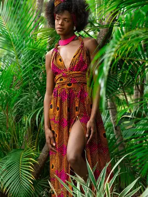 Aïda Infinity Dress in Pink 3