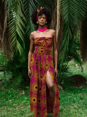 Aïda Infinity Dress in Pink 5