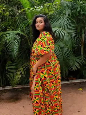 Ashanti Orange Infinity Dress 5